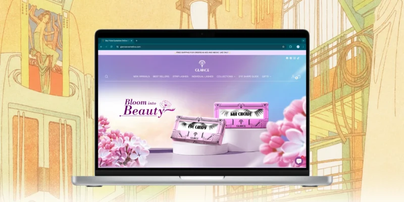 Glance Cosmetics Website Development